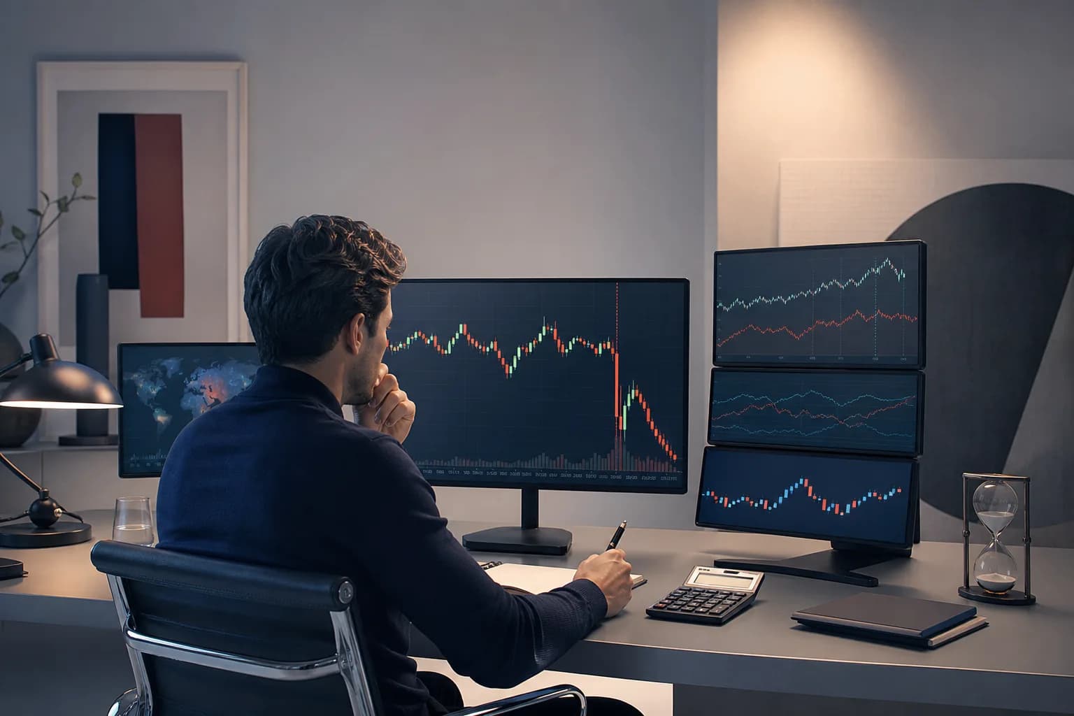 Trader particulier analysant la volatilité après la publication du rapport américain sur l’emploi.